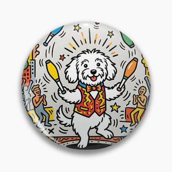 Item preview, Coton de Tulear Juggler designed and sold by PictoVibe.