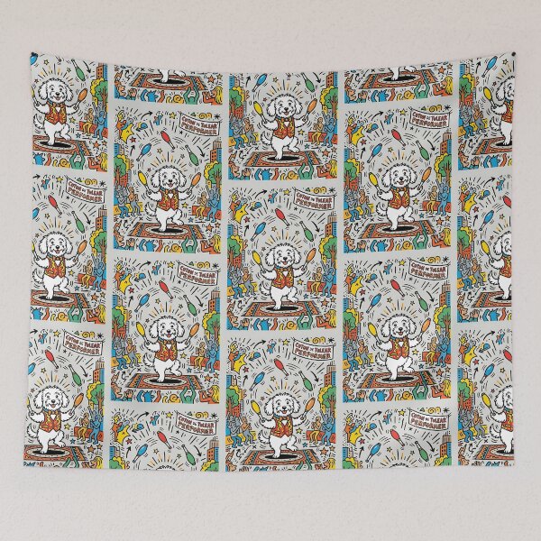 Item preview, Coton de Tulear Juggler designed and sold by PictoVibe.