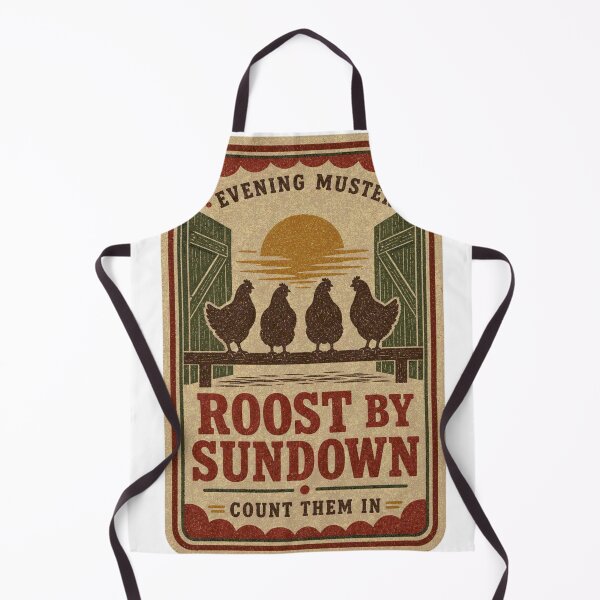 Item preview, Roost By Sundown Chicken Evening Round Label designed and sold by BoosterShop.