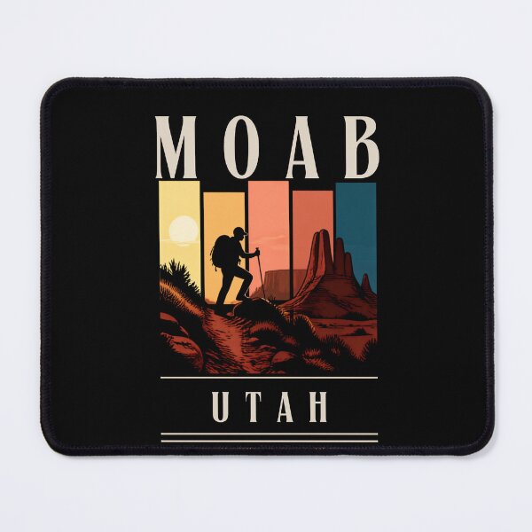 Item preview, Moab Utah Vintage Adventure Hiking Travel Poster designed and sold by RM-Journey.