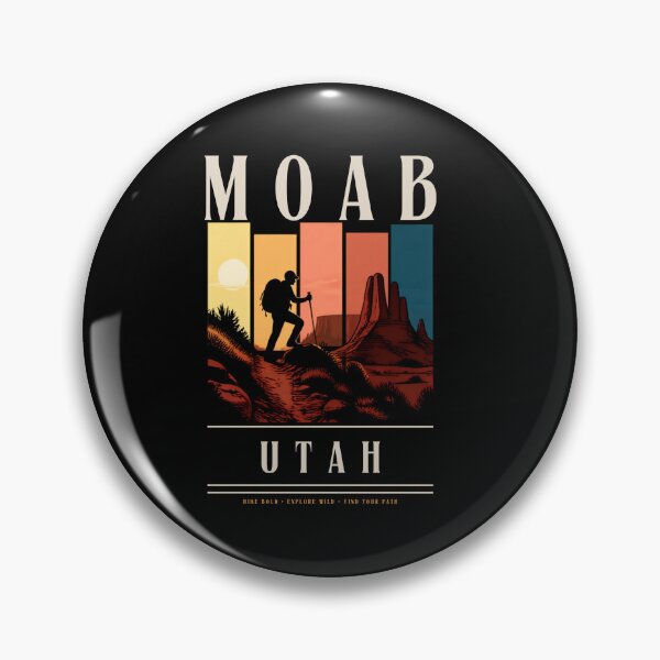 Item preview, Moab Utah Vintage Adventure Hiking Travel Poster designed and sold by RM-Journey.