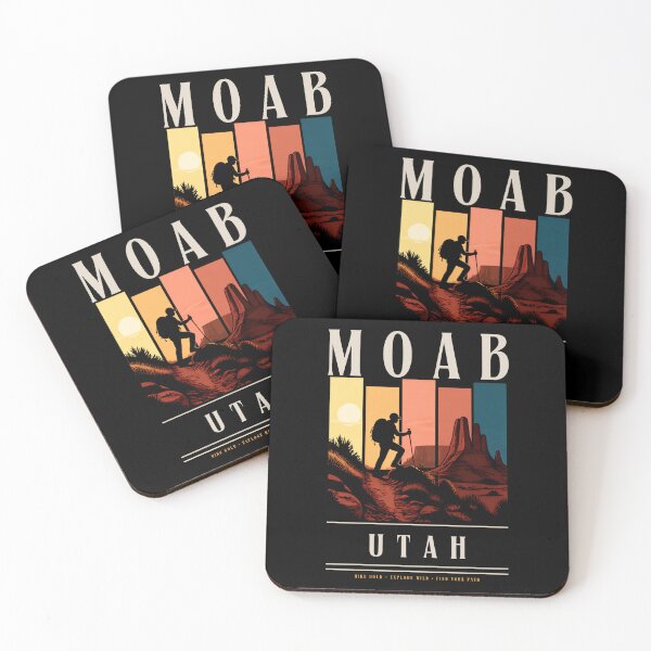 Item preview, Moab Utah Vintage Adventure Hiking Travel Poster designed and sold by RM-Journey.