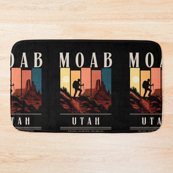 Item preview, Moab Utah Vintage Adventure Hiking Travel Poster designed and sold by RM-Journey.