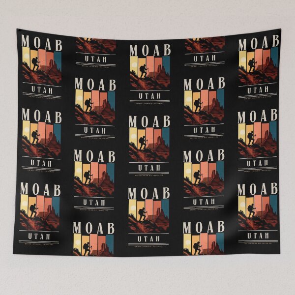 Item preview, Moab Utah Vintage Adventure Hiking Travel Poster designed and sold by RM-Journey.