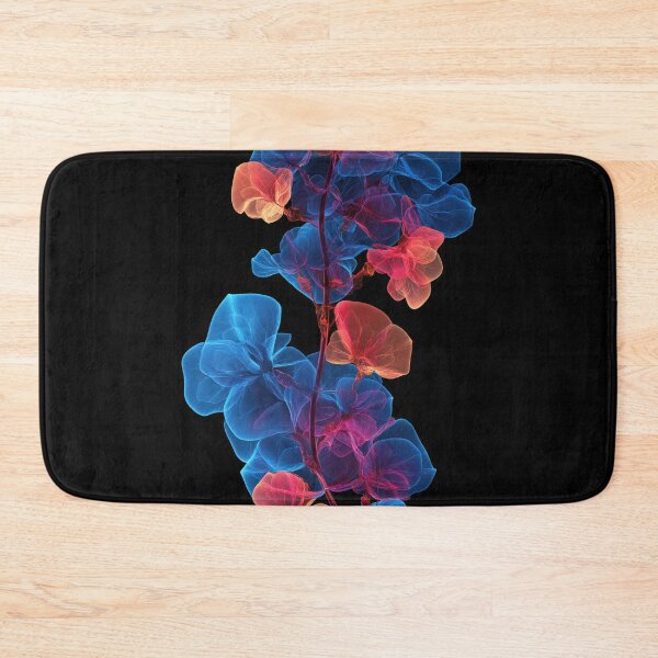 Item preview, Glowing Translucent Blue and Coral Flowers designed and sold by AuraBinge.