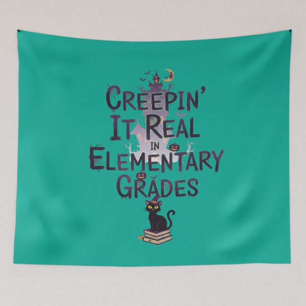 Item preview, Creepin It Real Elementary Grades Cat Graphic designed and sold by Exquisite Design Studio „Paculówka”.