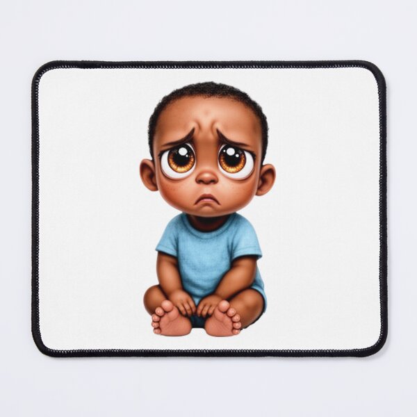 Item preview, Ebony Baby Boy Sad: Tender Eyes Collection  designed and sold by EscapeArtist13.