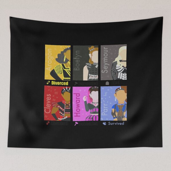 Item preview, Six Queens Divorced Beheaded Died Musical Fan Art designed and sold by Talodervort.
