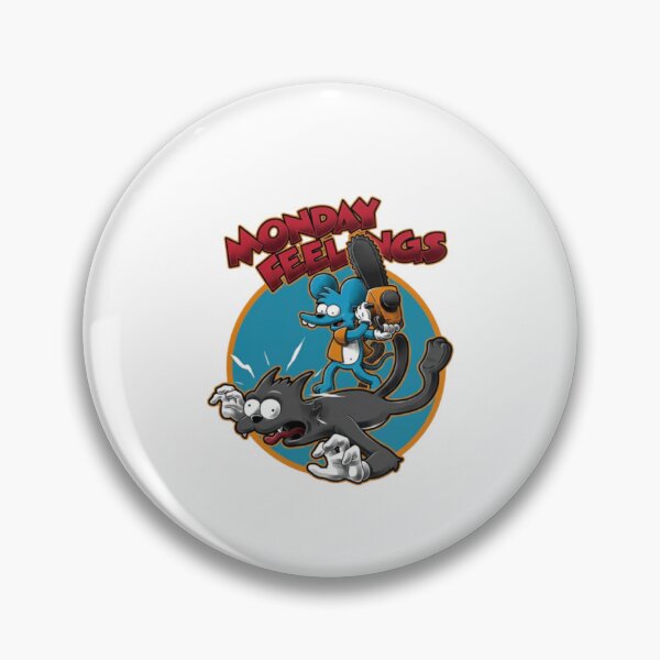Item preview, Monday Feelings Itchy and Scratchy designed and sold by DorkStarMedia.