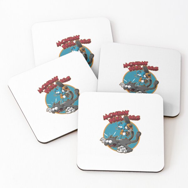 Item preview, Monday Feelings Itchy and Scratchy designed and sold by DorkStarMedia.