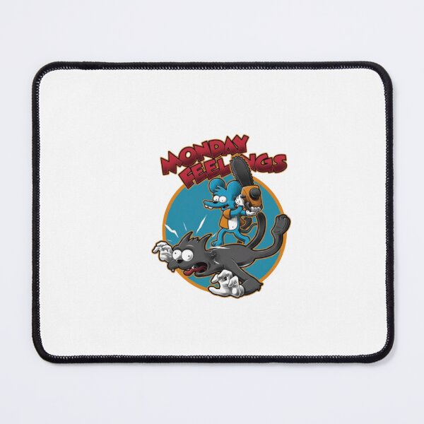 Item preview, Monday Feelings Itchy and Scratchy designed and sold by DorkStarMedia.
