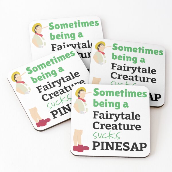Item preview, Pinocchio Fairytale Creature Sucks PINESAP Design designed and sold by Talodervort.
