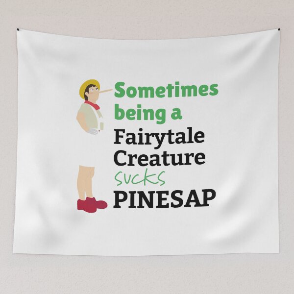 Item preview, Pinocchio Fairytale Creature Sucks PINESAP Design designed and sold by Talodervort.
