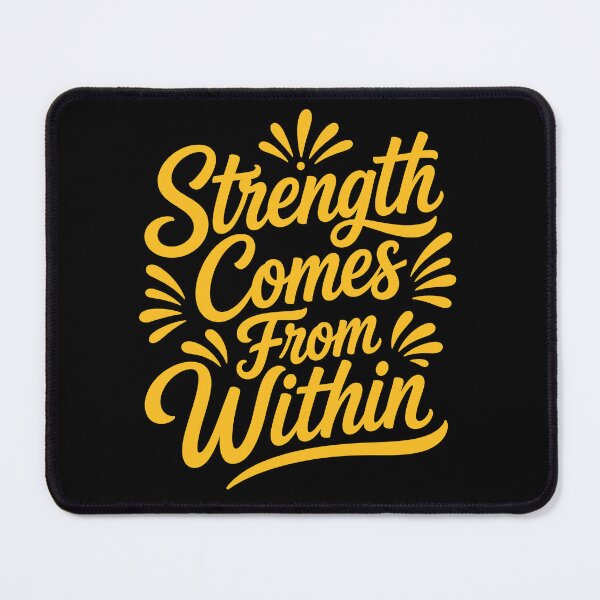 Item preview, Strength Comes From Within Inspirational Motivation Typography T-Shirt designed and sold by rejowan-arts.