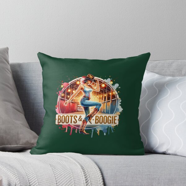 Item preview, Boots &amp_ Boogie - Cowgirl - Bold Designs for Apparel, Mugs, Stickers &amp_ More Oversized T-Shir designed and sold by WeeThingsFiber.