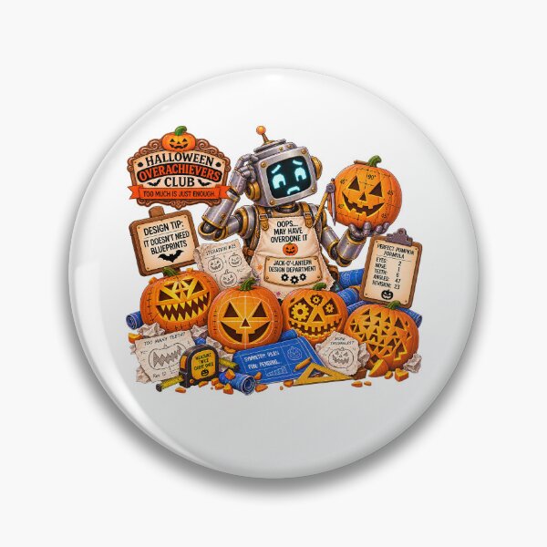 Item preview, ⚡HALLOWEEN OVERACHIEVERS CLUB -  Jack-O-Lantern Design Department designed and sold by WheelieGdArt.