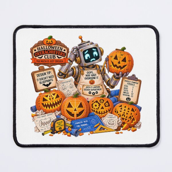 Item preview, ⚡HALLOWEEN OVERACHIEVERS CLUB - Jack-O-Lantern Design Department designed and sold by WheelieGdArt.