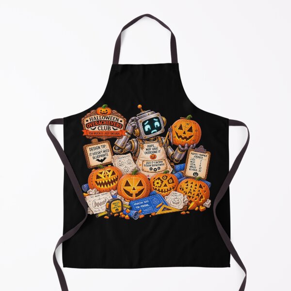 Item preview, ⚡HALLOWEEN OVERACHIEVERS CLUB -  Jack-O-Lantern Design Department - dark version designed and sold by WheelieGdArt.