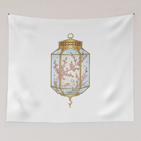 Item preview, Sakura Koi Lantern designed and sold by LunaGlow Studio.