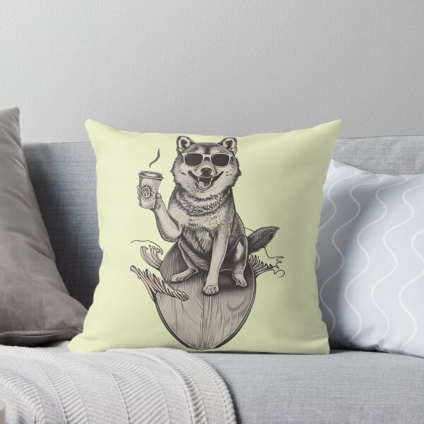 Item preview, Husky Surfer Coffee Lover designed and sold by Structure-Blue.