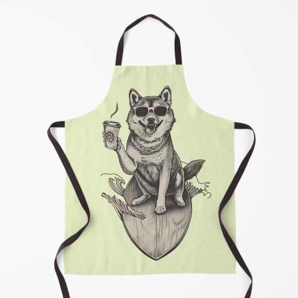 Item preview, Husky Surfer Coffee Lover designed and sold by Structure-Blue.