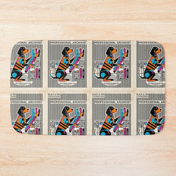 Item preview, Black and Tan Coonhound Blueprint Archivist designed and sold by PictoVibe.