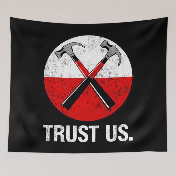 Item preview, crossed hammers pinkfloyd The Wall designed and sold by mcarboneart.