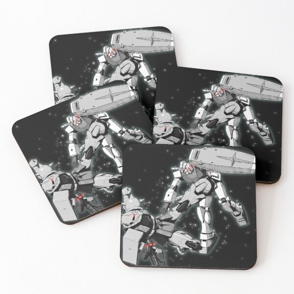 Item preview, RX78 2 Gundam vs Zaku II Monochrome Outer Space Battle illustration designed and sold by sabartgunpla.