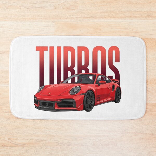 Item preview, Guards Red Porsche 911 Turbo S 992 Supercar Vector Art designed and sold by Motorline44.