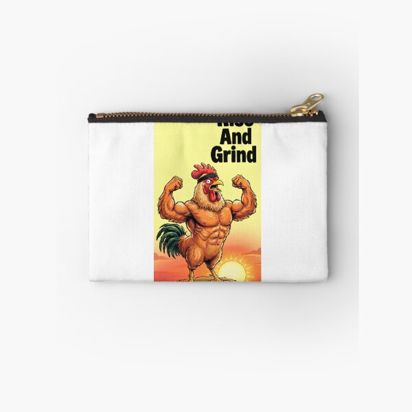 Item preview, Bodybuilding Rooster "Rise and Grind" - Motivational Illustration of a Muscular Rooster at Dawn designed and sold by fastansic.