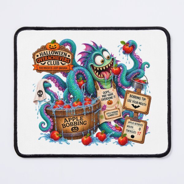 Item preview, ⚡HALLOWEEN OVERACHIEVERS CLUB - Kevin Kraken's Apple Bobbing Commitee designed and sold by WheelieGdArt.
