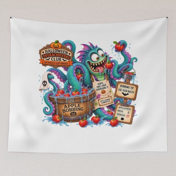Item preview, ⚡HALLOWEEN OVERACHIEVERS CLUB -  Kevin Kraken's Apple Bobbing Commitee designed and sold by WheelieGdArt.