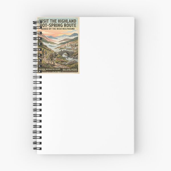 Item preview, Irish Wolfhound Hot-Spring Guide designed and sold by PictoVibe.