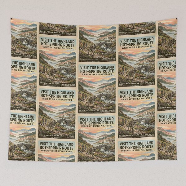 Item preview, Irish Wolfhound Hot-Spring Guide designed and sold by PictoVibe.