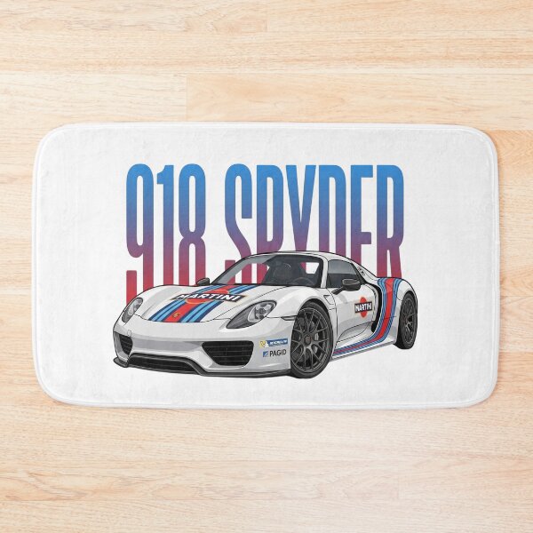 Item preview, White Porsche 918 Spyder Martini Racing Livery Hypercar Vector Art designed and sold by Motorline44.