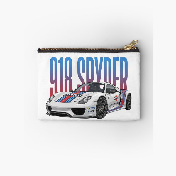Item preview, White Porsche 918 Spyder Martini Racing Livery Hypercar Vector Art designed and sold by Motorline44.
