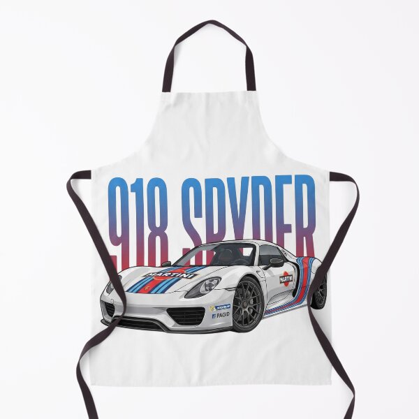Item preview, White Porsche 918 Spyder Martini Racing Livery Hypercar Vector Art designed and sold by Motorline44.