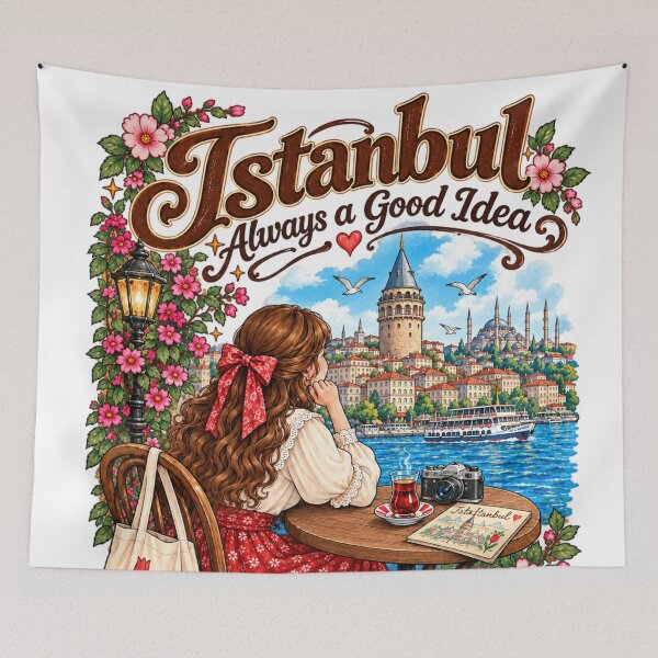 Item preview, Istanbul Is Always a Good Idea Vintage Turkey Travel Art designed and sold by MAGICKEY2024.