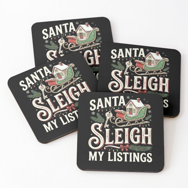 Item preview, Santa Sleigh My Listings Real Estate Agent Realtor Christmas Holiday Design designed and sold by 519xdesign.