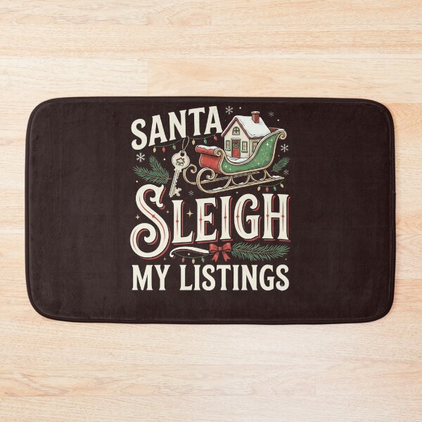 Item preview, Santa Sleigh My Listings Real Estate Agent Realtor Christmas Holiday Design designed and sold by 519xdesign.