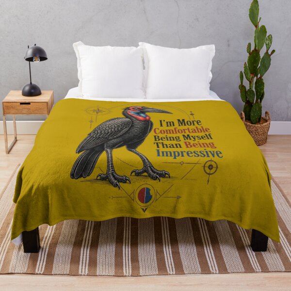 Item preview, Southern Ground Hornbill - I'm More Comfortable Being Myself Than Being Impressive designed and sold by Max Store.