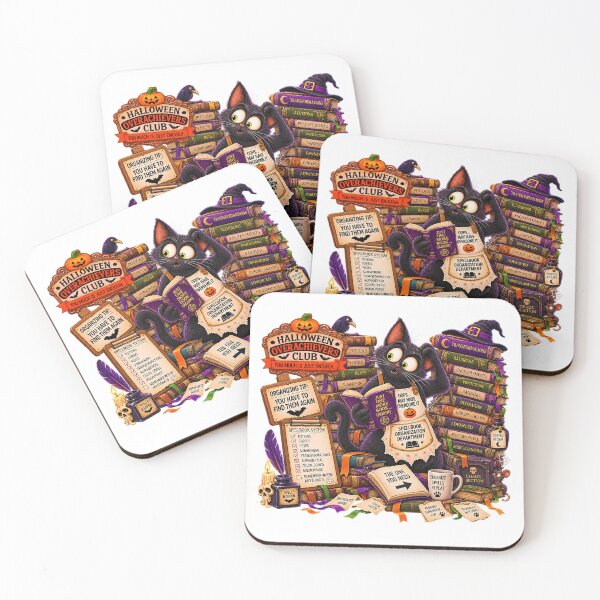 Item preview, ⚡HALLOWEEN OVERACHIEVERS CLUB -  Kitty's Spellbook Organization Overload designed and sold by WheelieGdArt.