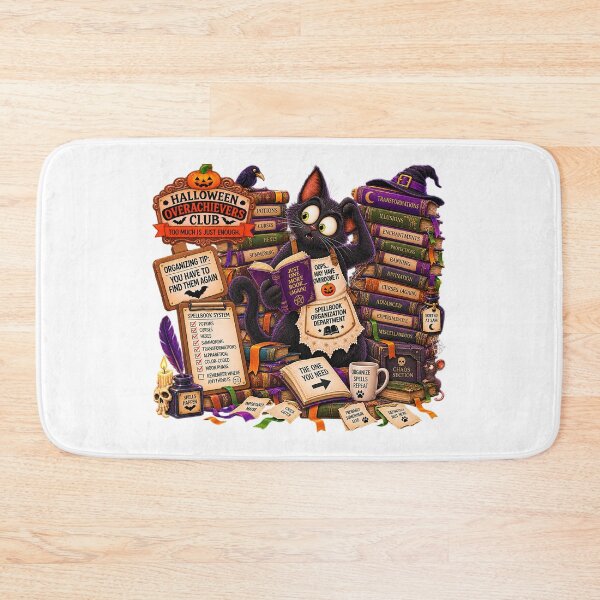 Item preview, ⚡HALLOWEEN OVERACHIEVERS CLUB -  Kitty's Spellbook Organization Overload designed and sold by WheelieGdArt.
