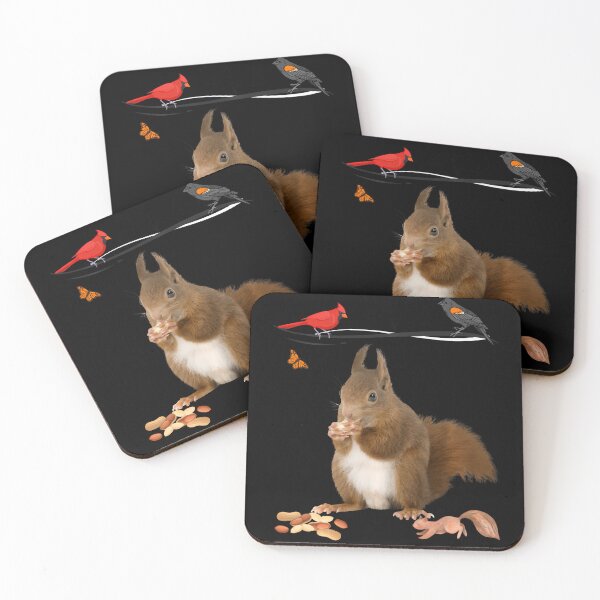 Item preview, Funny Squirrels Birds Critters Feeding Nuts Butterflies Love designed and sold by Tomtomatos.