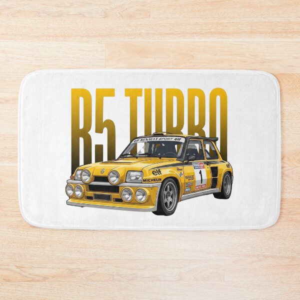 Item preview, Yellow Renault 5 Turbo R5 Group B Rally Car Elf Livery Vector Art designed and sold by Motorline44.
