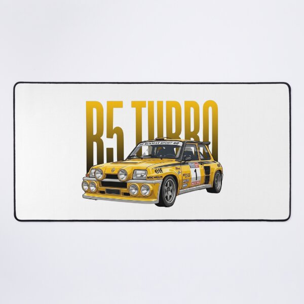 Item preview, Yellow Renault 5 Turbo R5 Group B Rally Car Elf Livery Vector Art designed and sold by Motorline44.