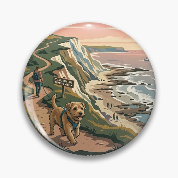 Item preview, Norfolk Terrier Fossil Hunter designed and sold by PictoVibe.