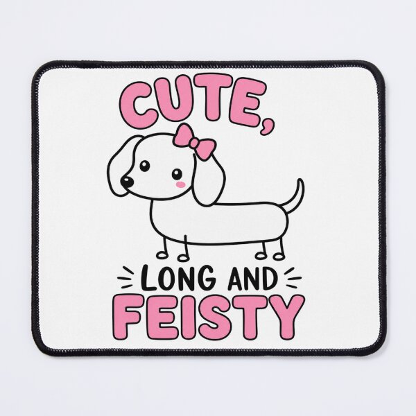 Item preview, cute and feisty dachshund with head bow designed and sold by RNGAPPAREL28.