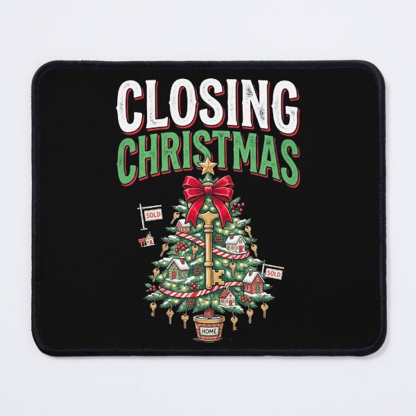 Item preview, Closing Christmas Real Estate Agent Realtor Sold Key Tree Holiday Design designed and sold by 519xdesign.