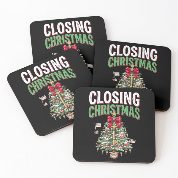 Item preview, Closing Christmas Real Estate Agent Realtor Sold Key Tree Holiday Design designed and sold by 519xdesign.
